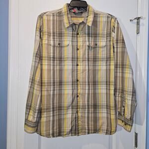 The North Face plaid button down mens XL
